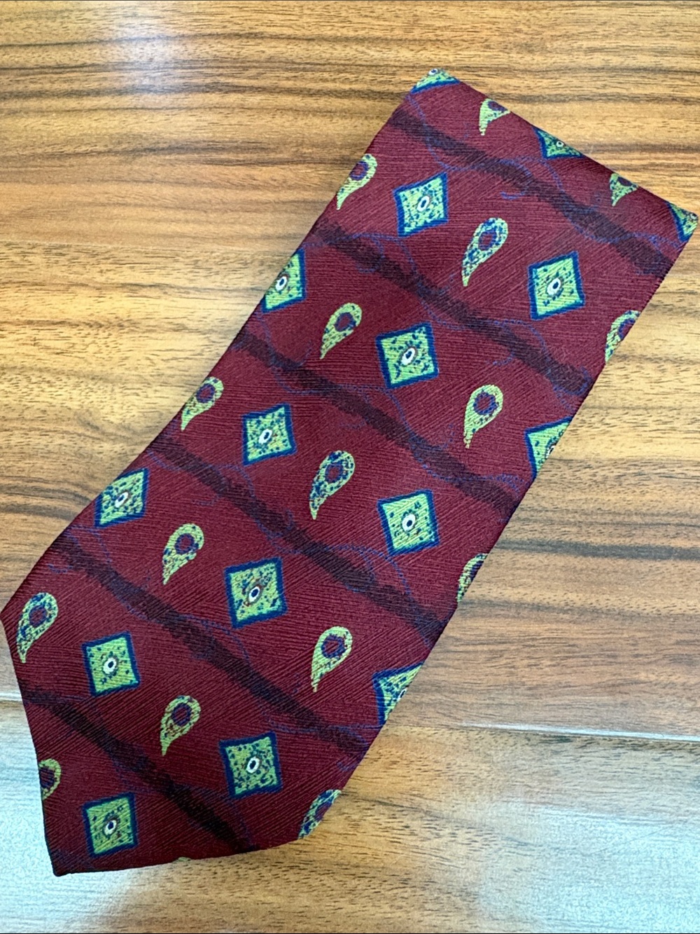 Cole Haan Neck‎ Tie Silk Geometric